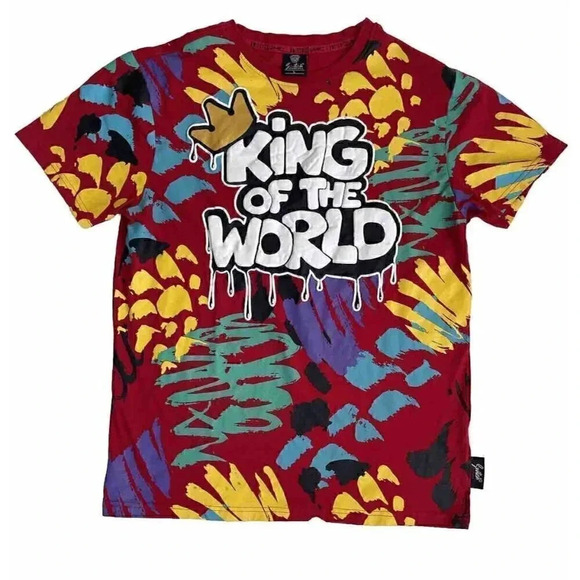 Switch Remarkable T-shirt King Of The World Paint‎ Men's Large - Picture 1 of 6